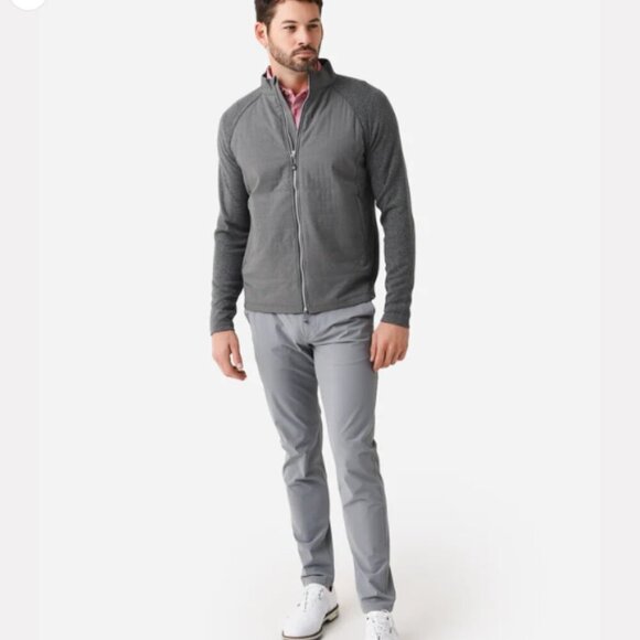 Chattanooga Golf Club | Peter Millar Grey Performance Zip-Up Jacket | Sz M | NWT - Picture 2 of 15